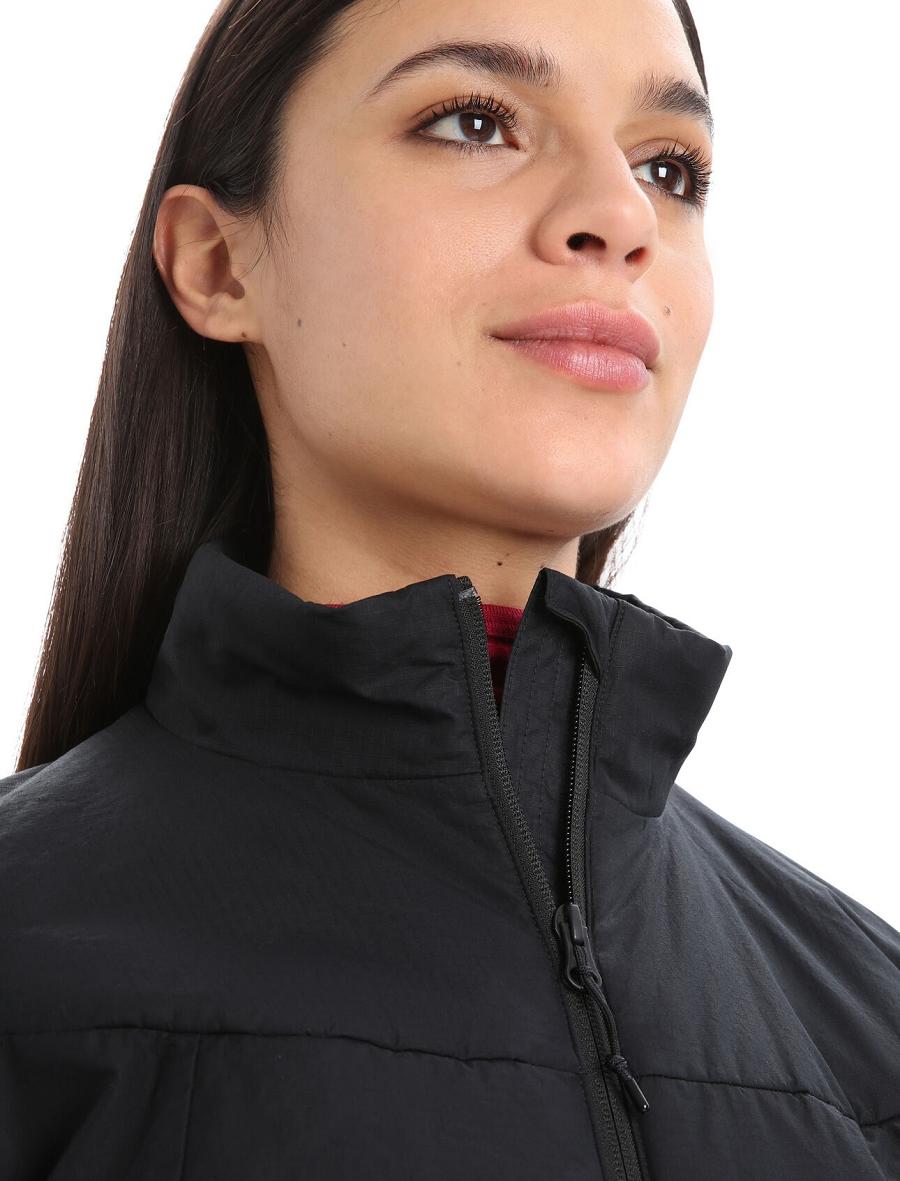 Women's Icebreaker MerinoLoft™ Jackets Black | CA 1298KORI